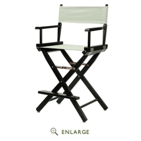 Casual Home Casual Home 220-02-021-18 24 in. Directors Chair Black Frame with Gray Canvas 220-02/021-18